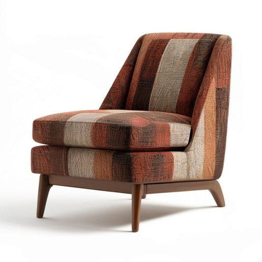Loungesessel 76 x 78 x 82 cm in Braun, Rotbraun, Beige und Dunkelbraun